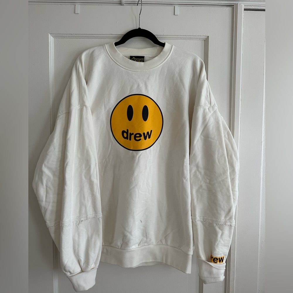 Drew house white crewneck size large